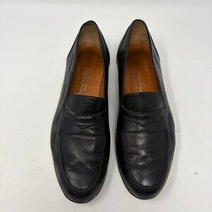 Salvatore Ferragamo Black Leather Loafers